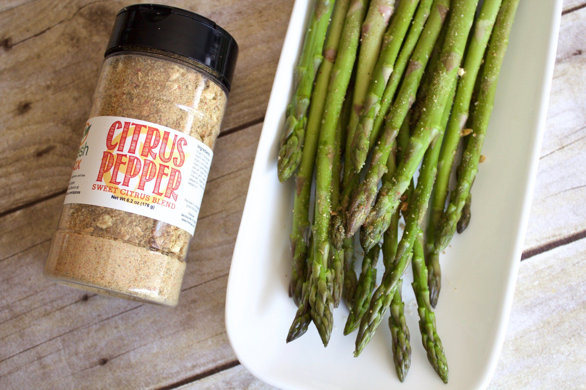 Citrus Pepper Roasted Asparagus