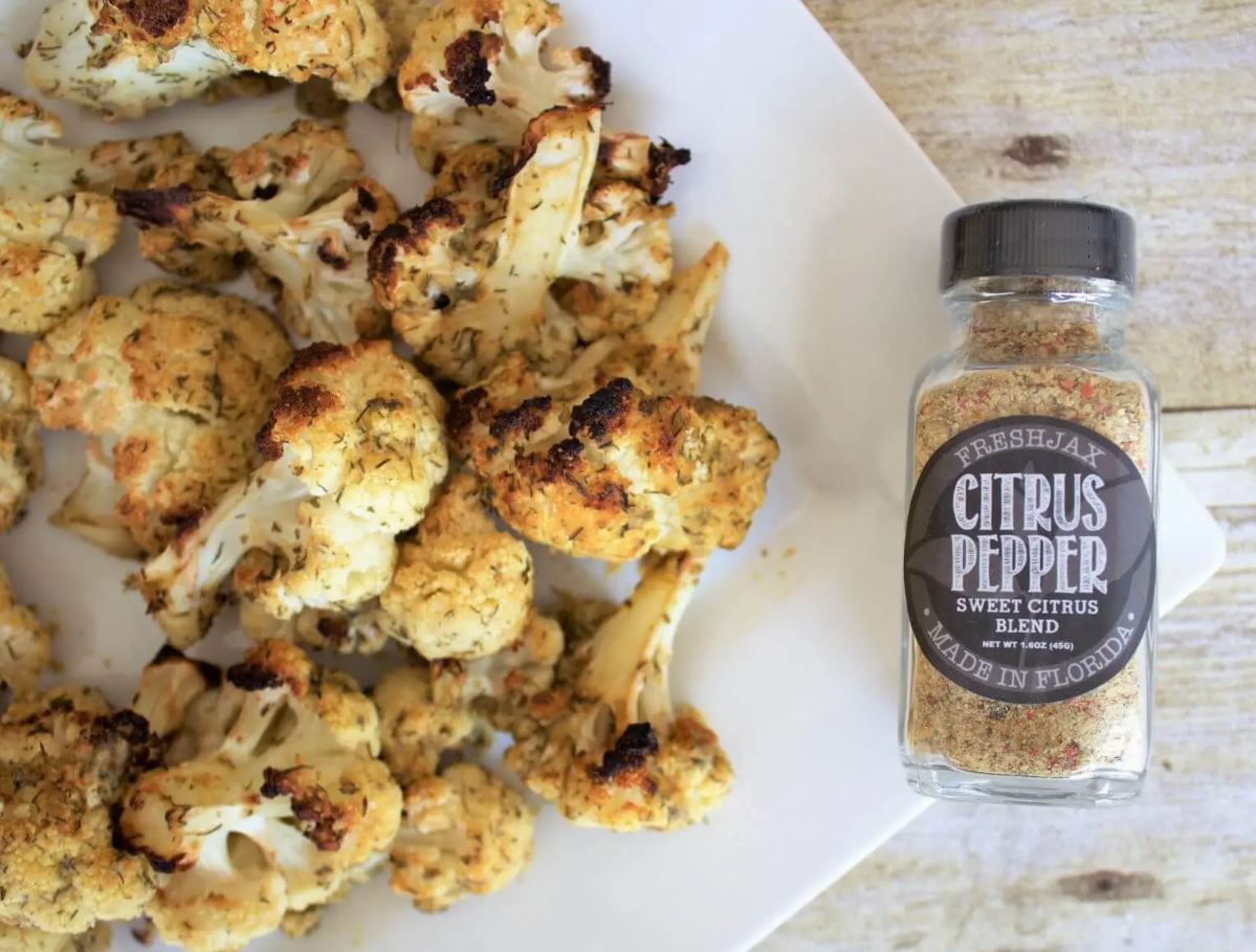 Hillary's Citrus Pepper Roasted Cauliflower