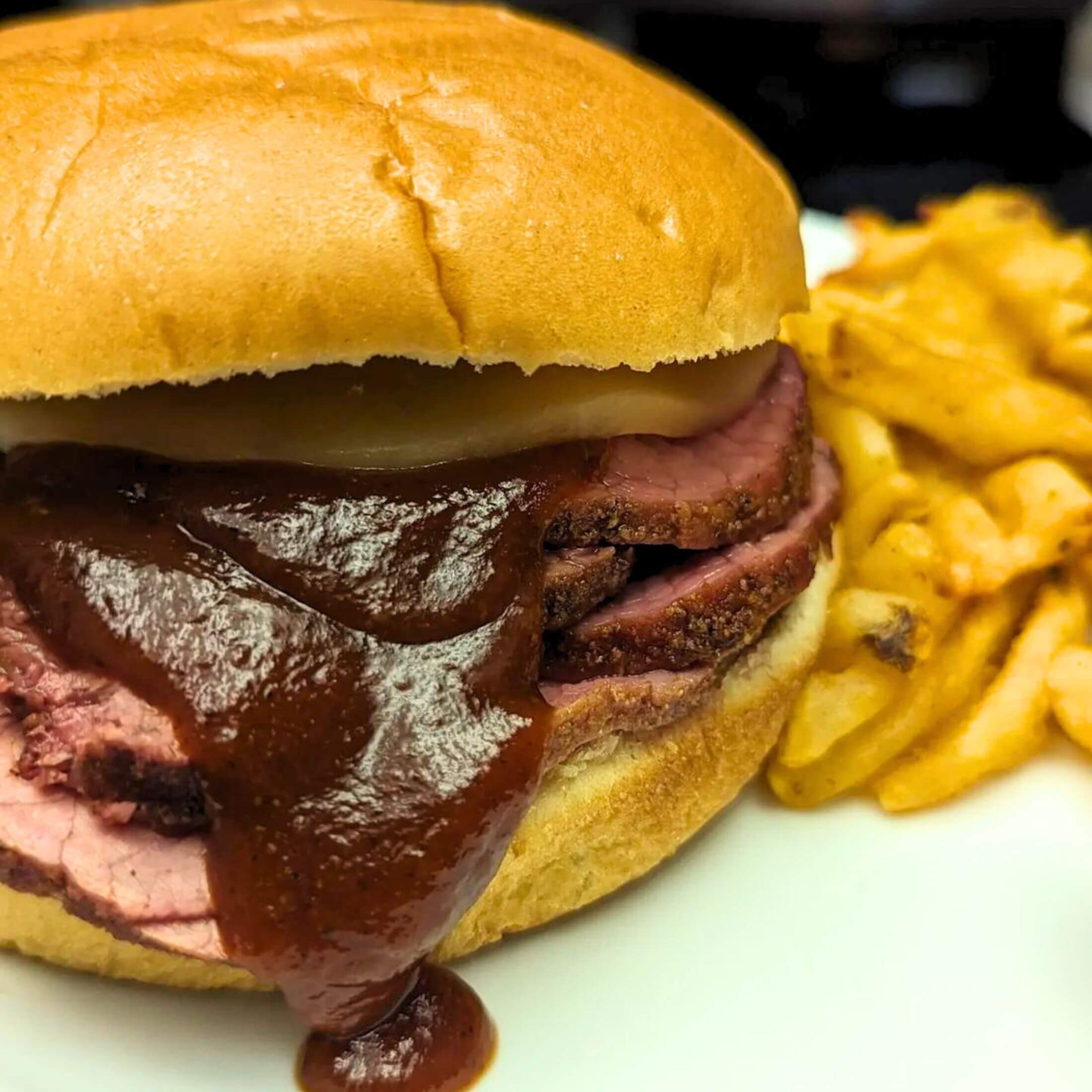 Roast Beef Sandwich with Steak Fries