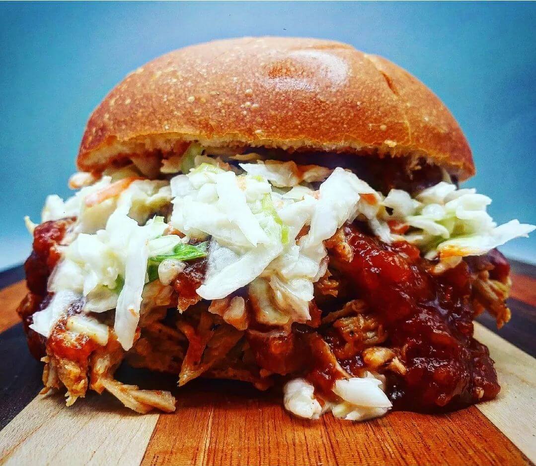 BBQ Pulled Pork Sandwich with Slaw