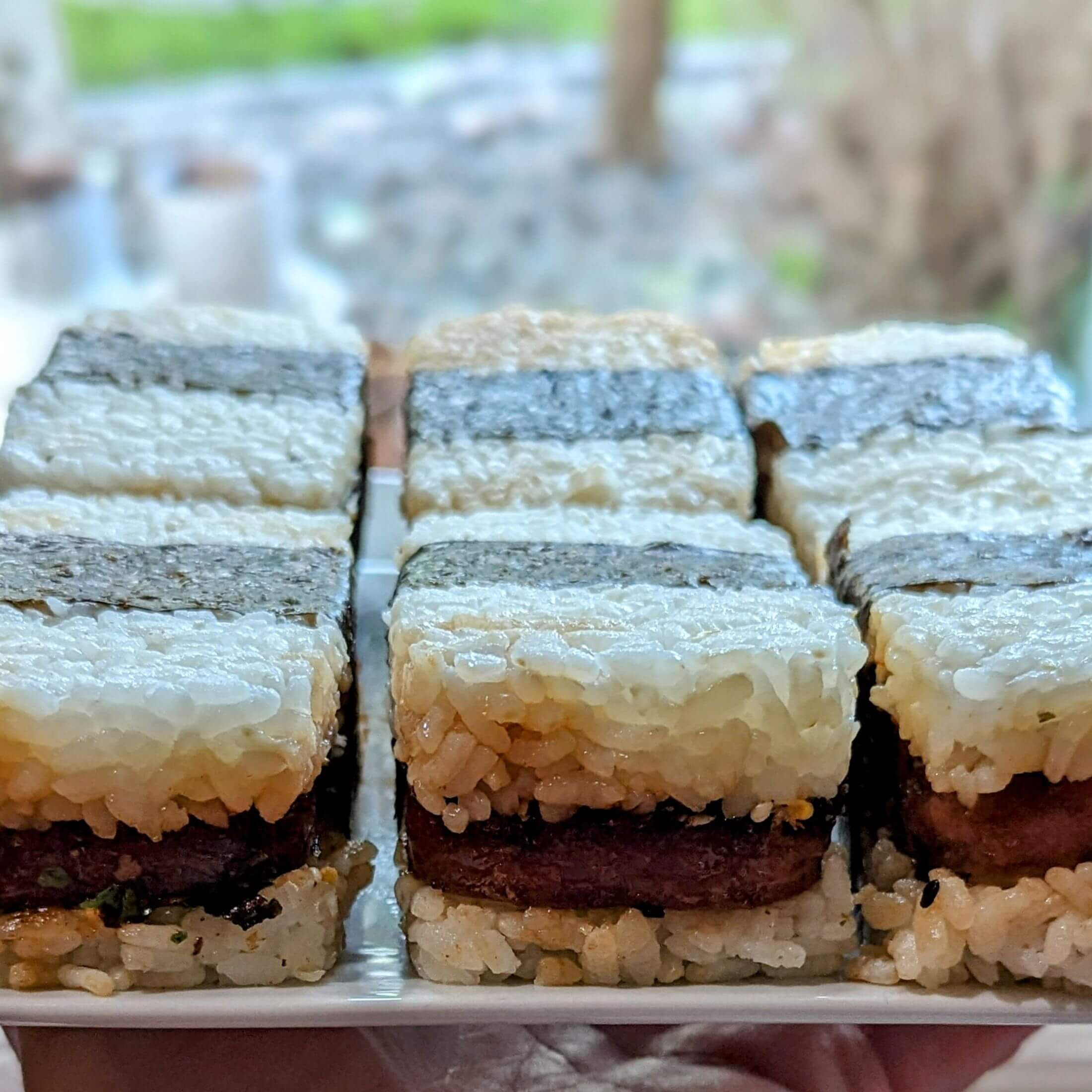 Spam Musubi with Shichimi Togarashi Seasoning