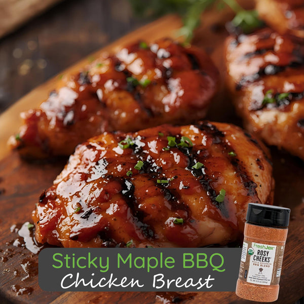 Sticky Maple BBQ Chicken Breasts