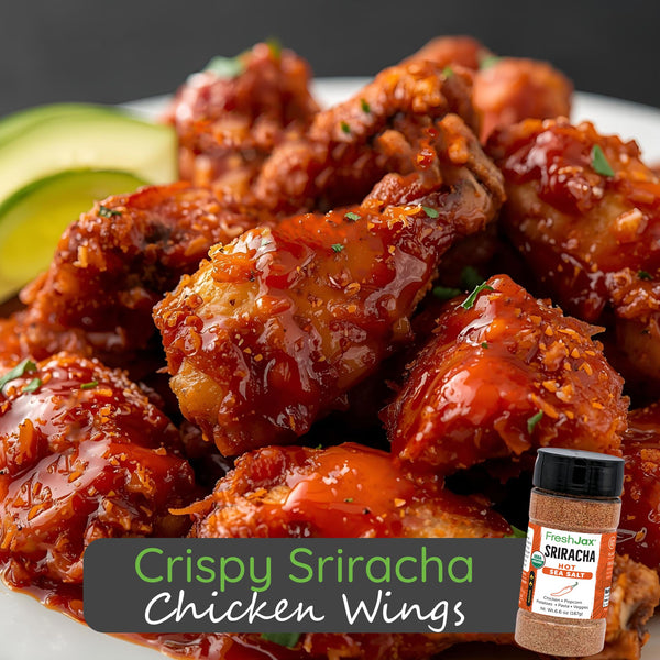 Crispy Sriracha Chicken Wings