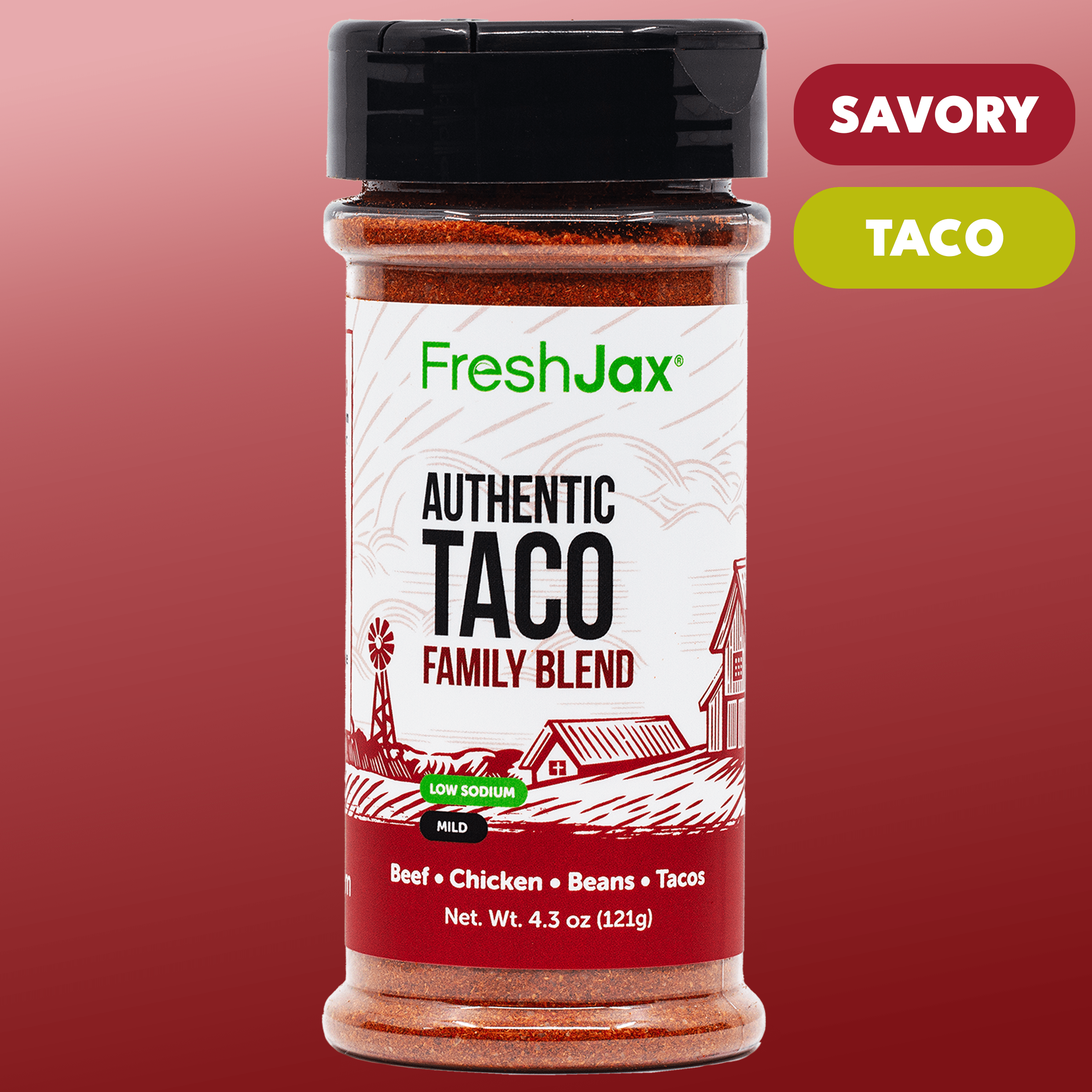 Taco Seasoning – Low Sodium Authentic Mexican Spice Blend – FreshJax