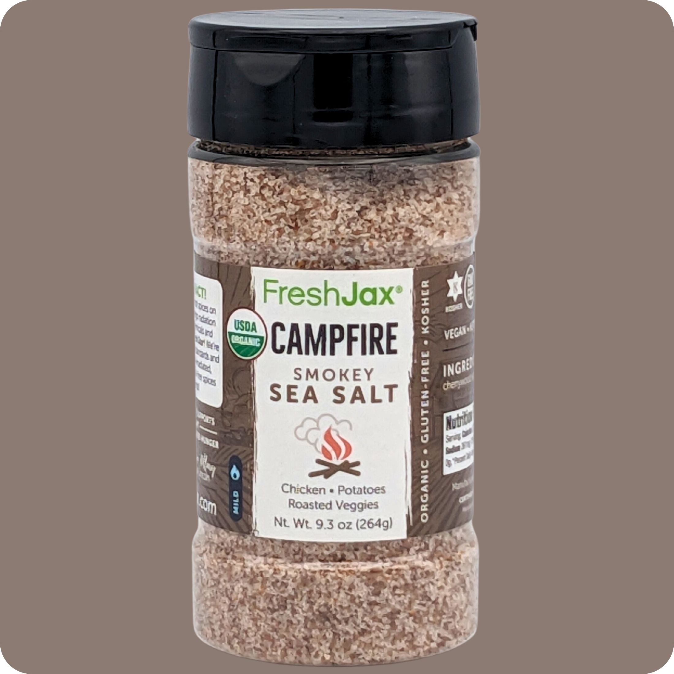FreshJax Organic Spices Campfire Smokey Sea Salt