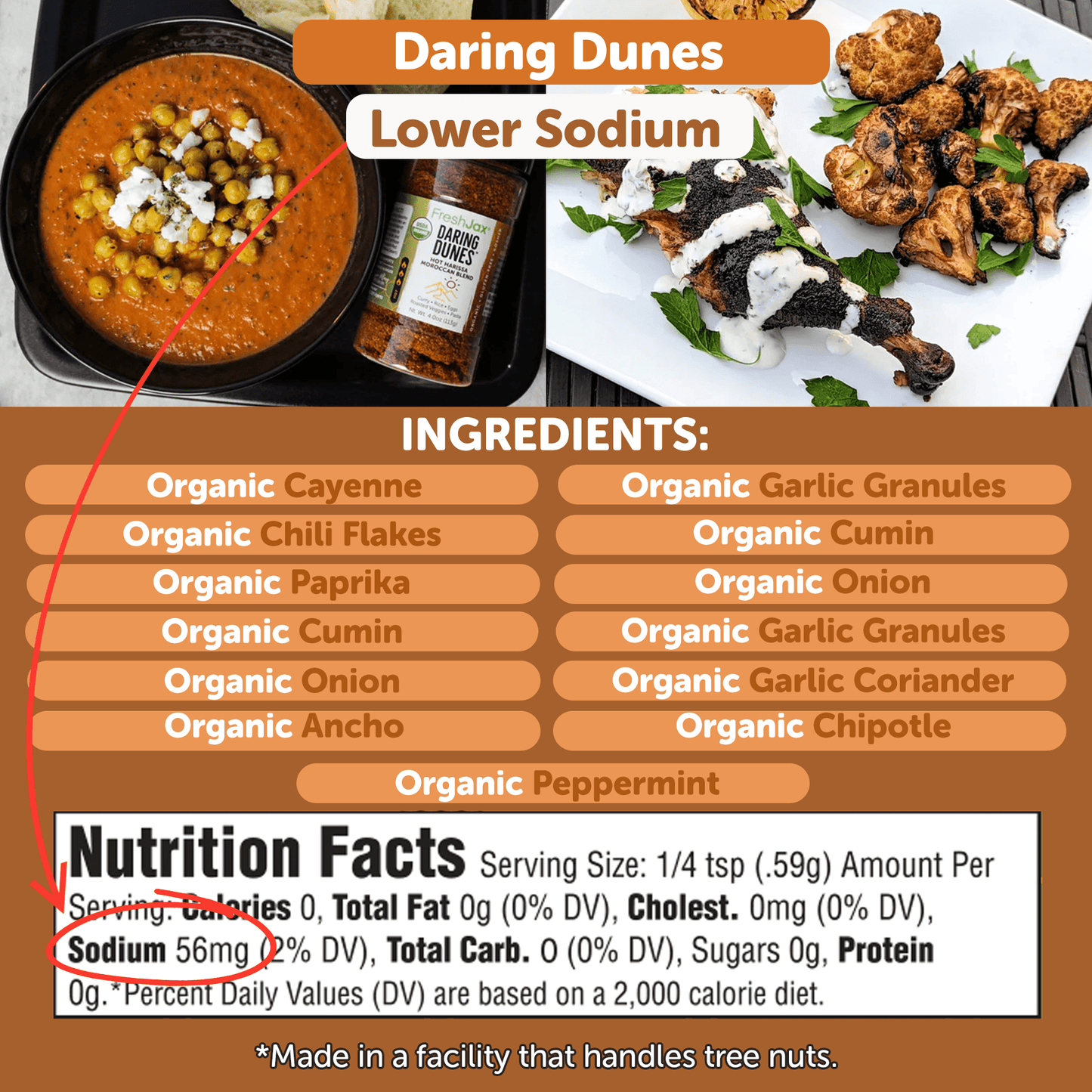 Daring Dunes® Spicy Harissa Seasoning Blend – Bold North African Heat, No Mess