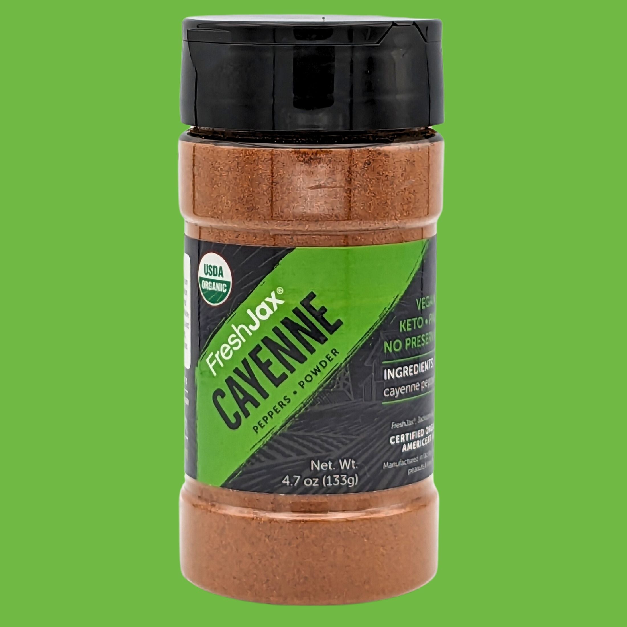 FreshJax Organic Spices Cayenne Pepper Powder