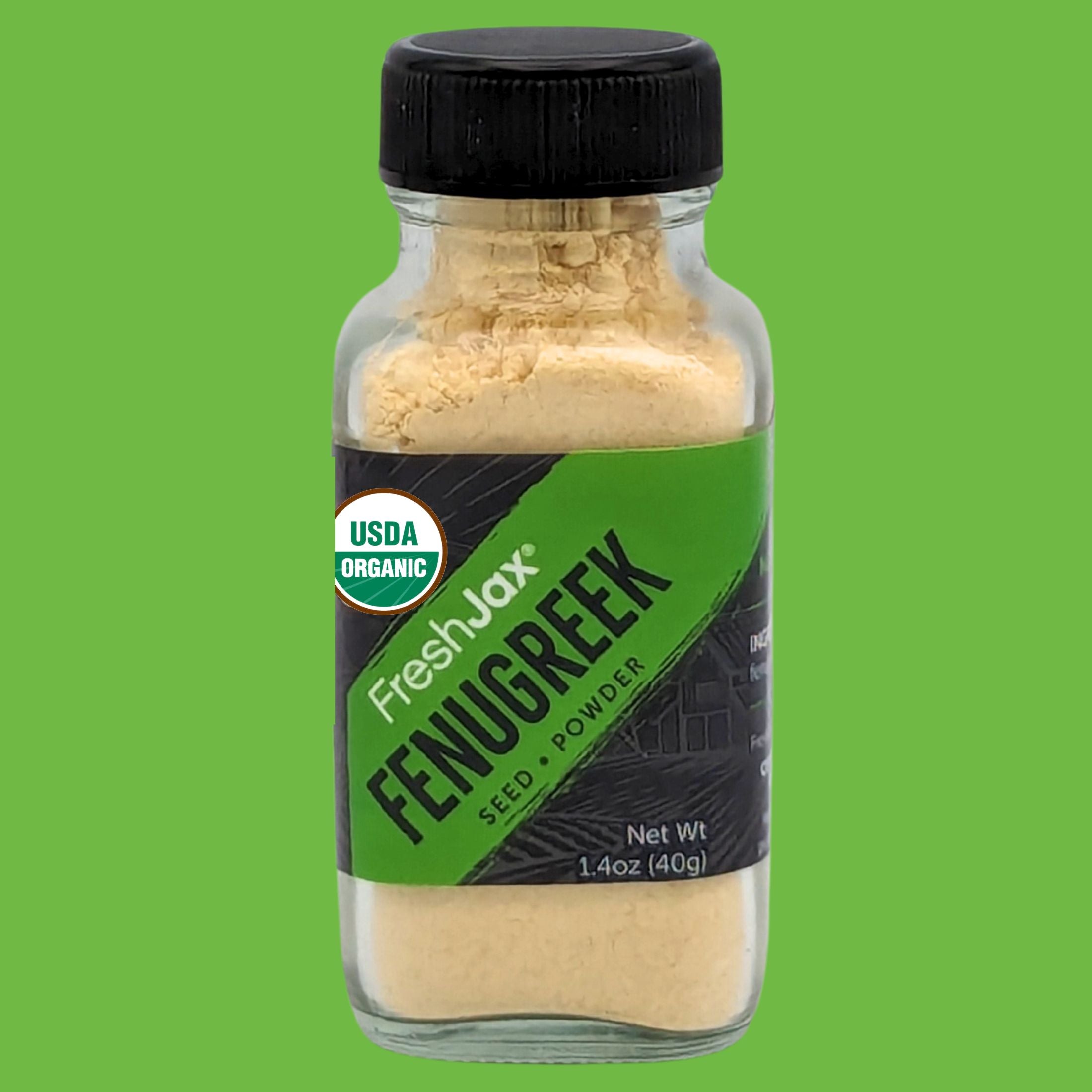 FreshJax Organic Ground Fenugreek Powder - Sampler Size