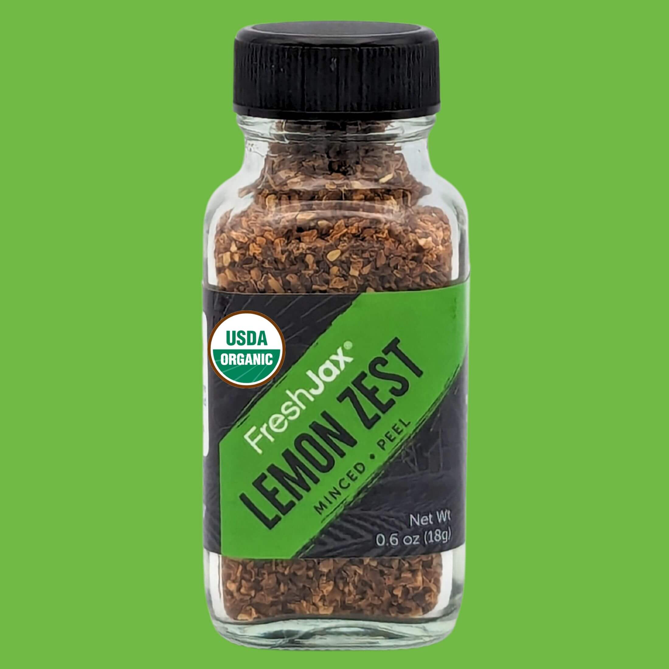 FreshJax Organic Minced Lemon Zest - Sampler Size