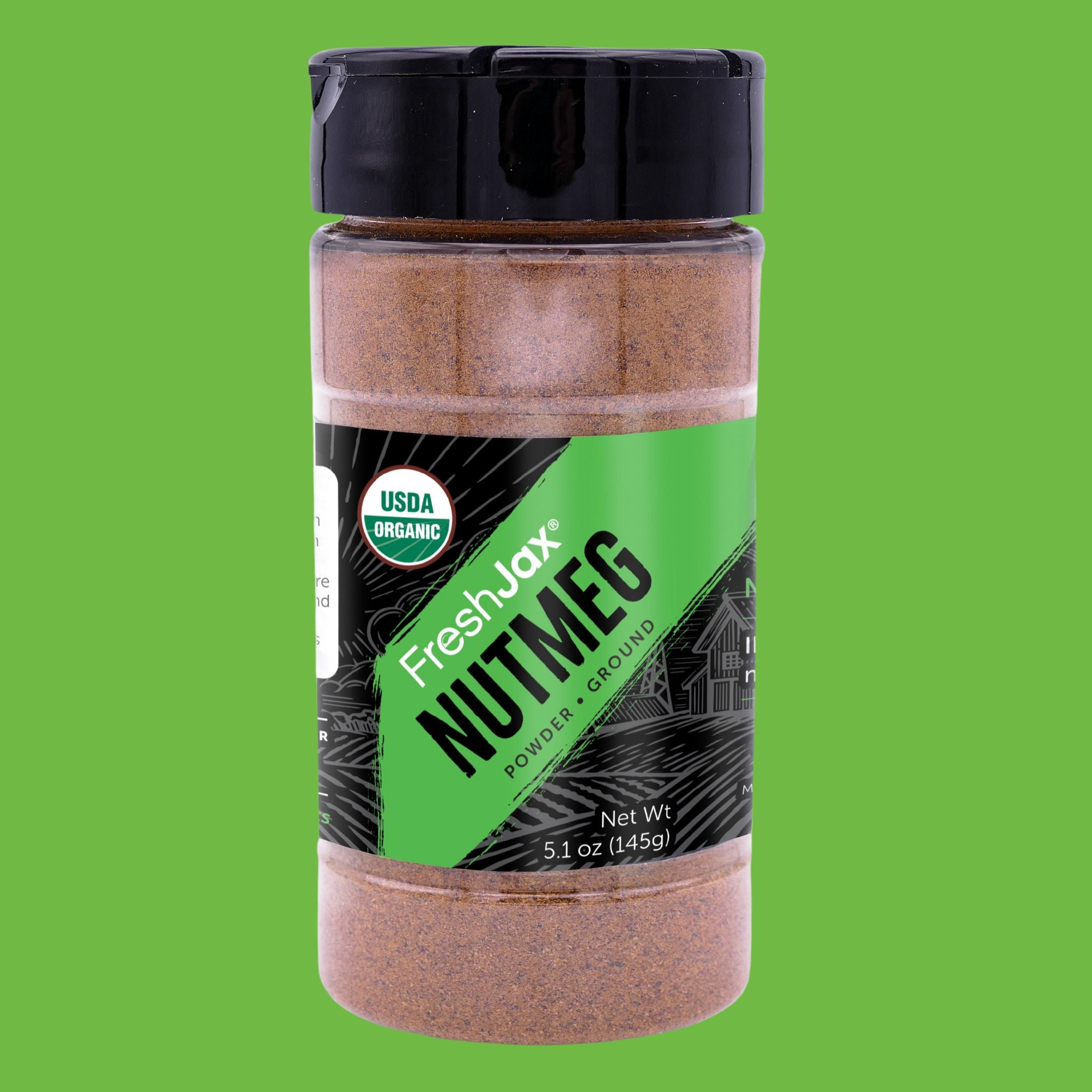 FreshJax Organic Ground Nutmeg Powder