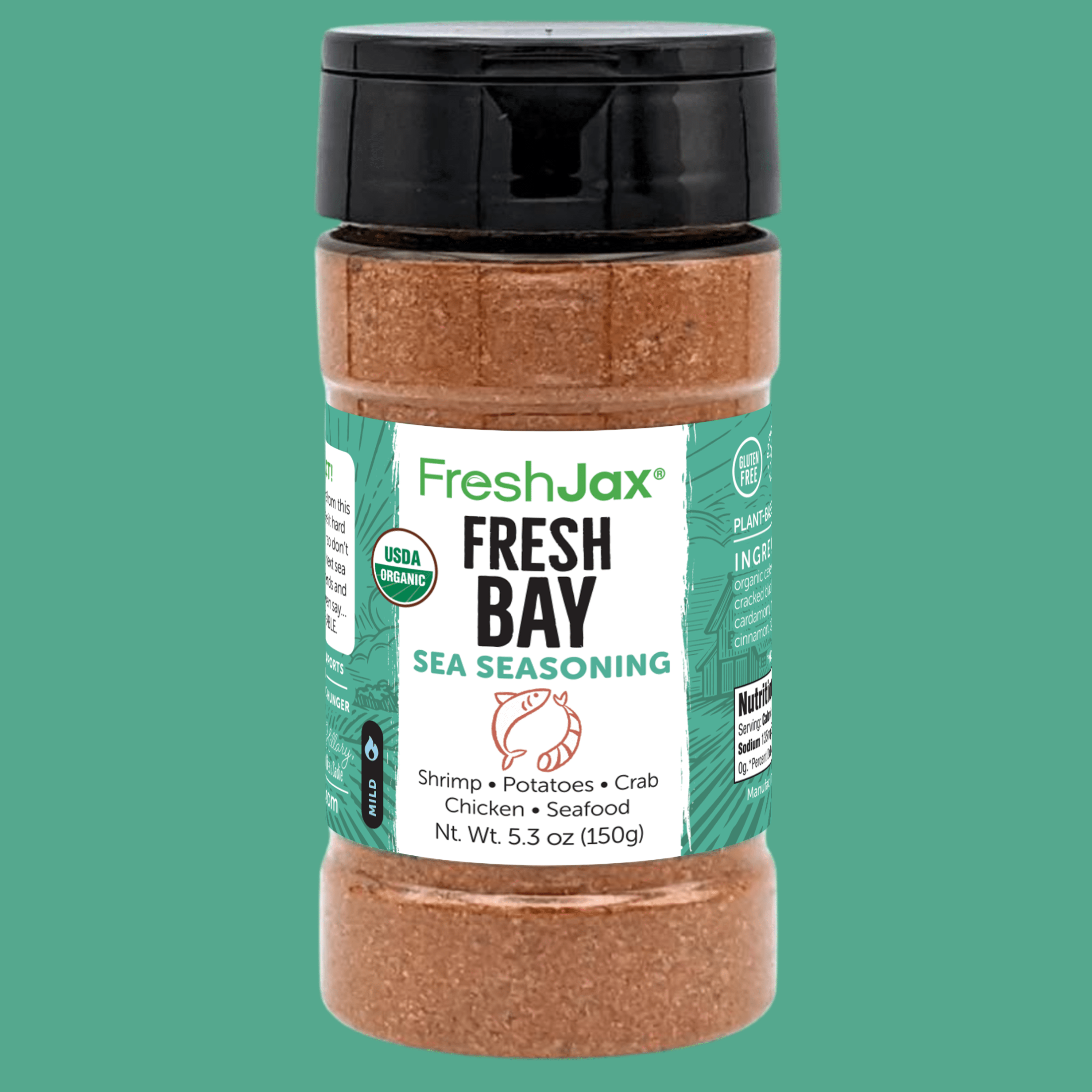Organic Fresh Bay Sea Seasoning – Bold Coastal Flavor, Less Sodium