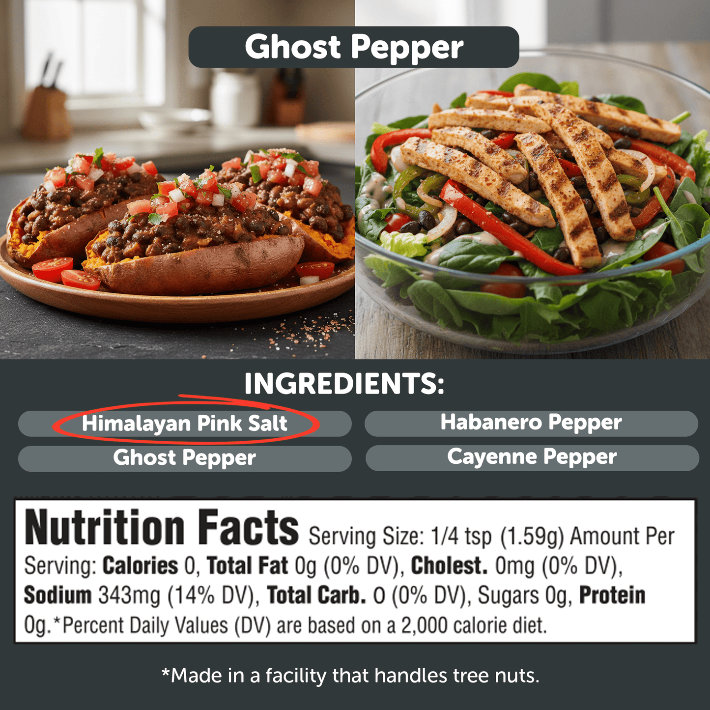 Ghost Pepper Hot Himalayan Salt ๐ถ๏ธ๐ฅ โ The Spiciest Salt We Make!