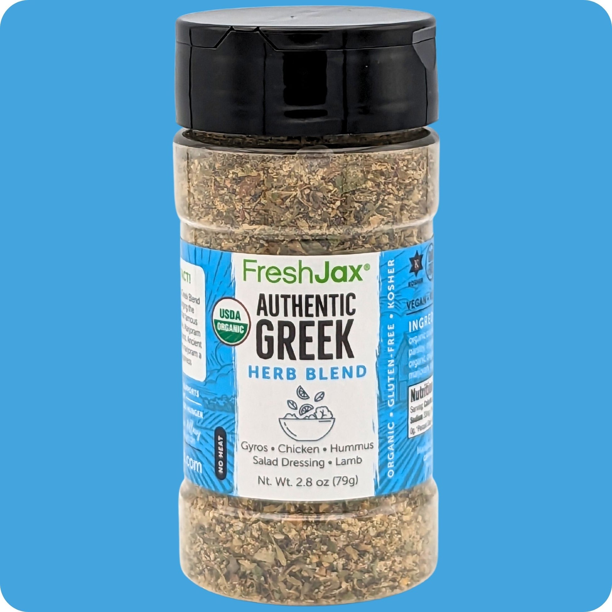 FreshJax Organic Spices Greek: Organic Authentic Herb Blend