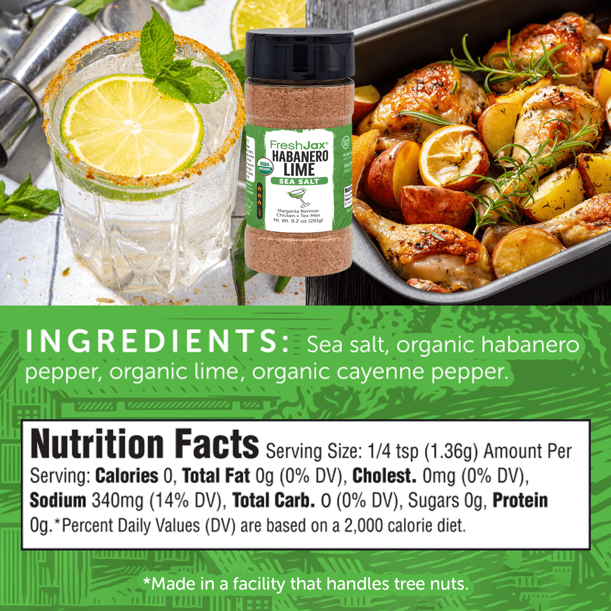 Habanero Lime Hot Sea Salt Organic