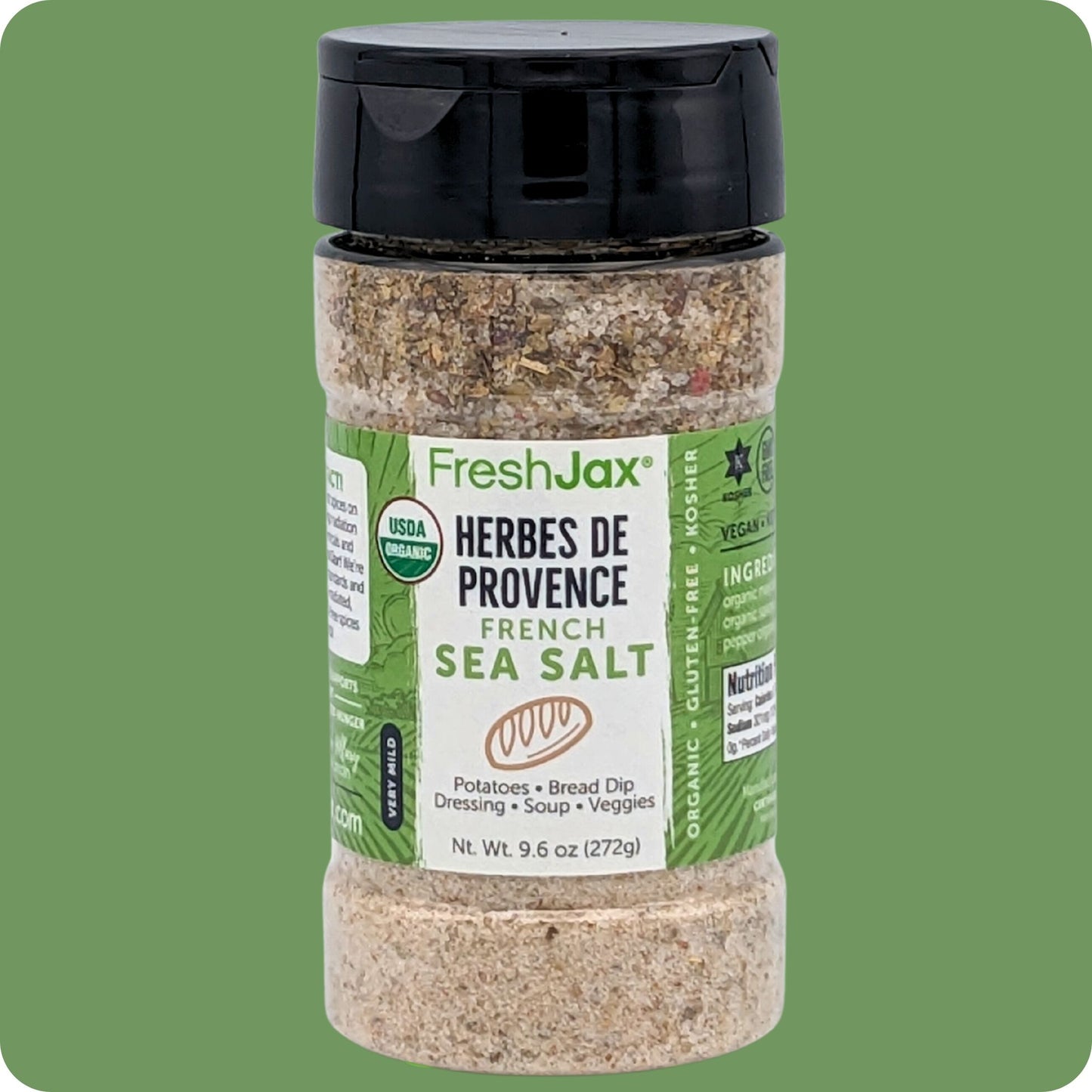 FreshJax Organic Spices Herbes de Provence French Sea Salt