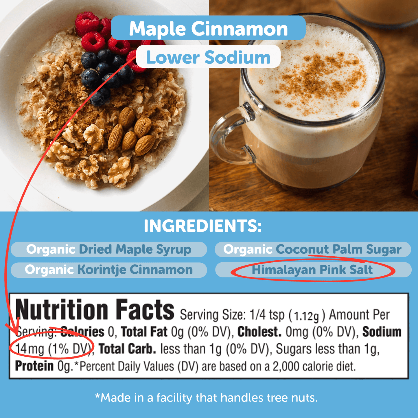 Organic Maple Cinnamon Blend – Cozy Sweetness in Every Sprinkle