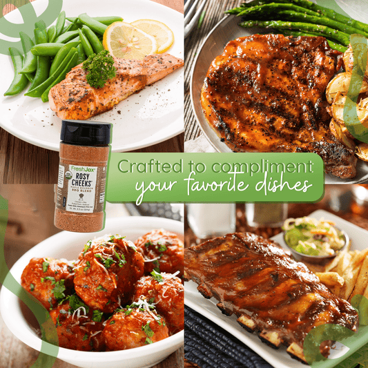 Rosy Cheeks Maple Bourbon BBQ Blend – Low Sodium Sweet & Smoky Seasoning