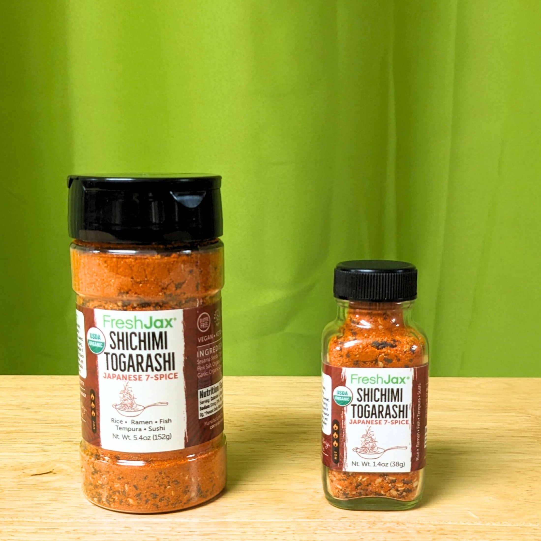 Shichimi Togarashi Size Comparison - Large vs. Sampler