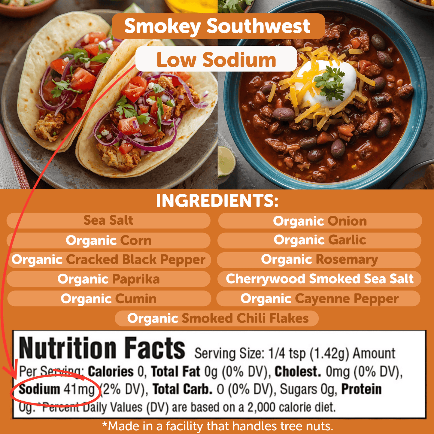 Smokey Southwest Organic Grill Seasoning – Low Sodium Bold Southwest Spice Blend