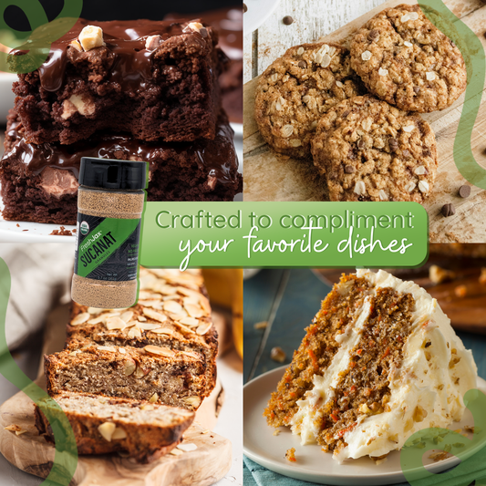 Collage of recipes that can be cooked using Sucanat granules