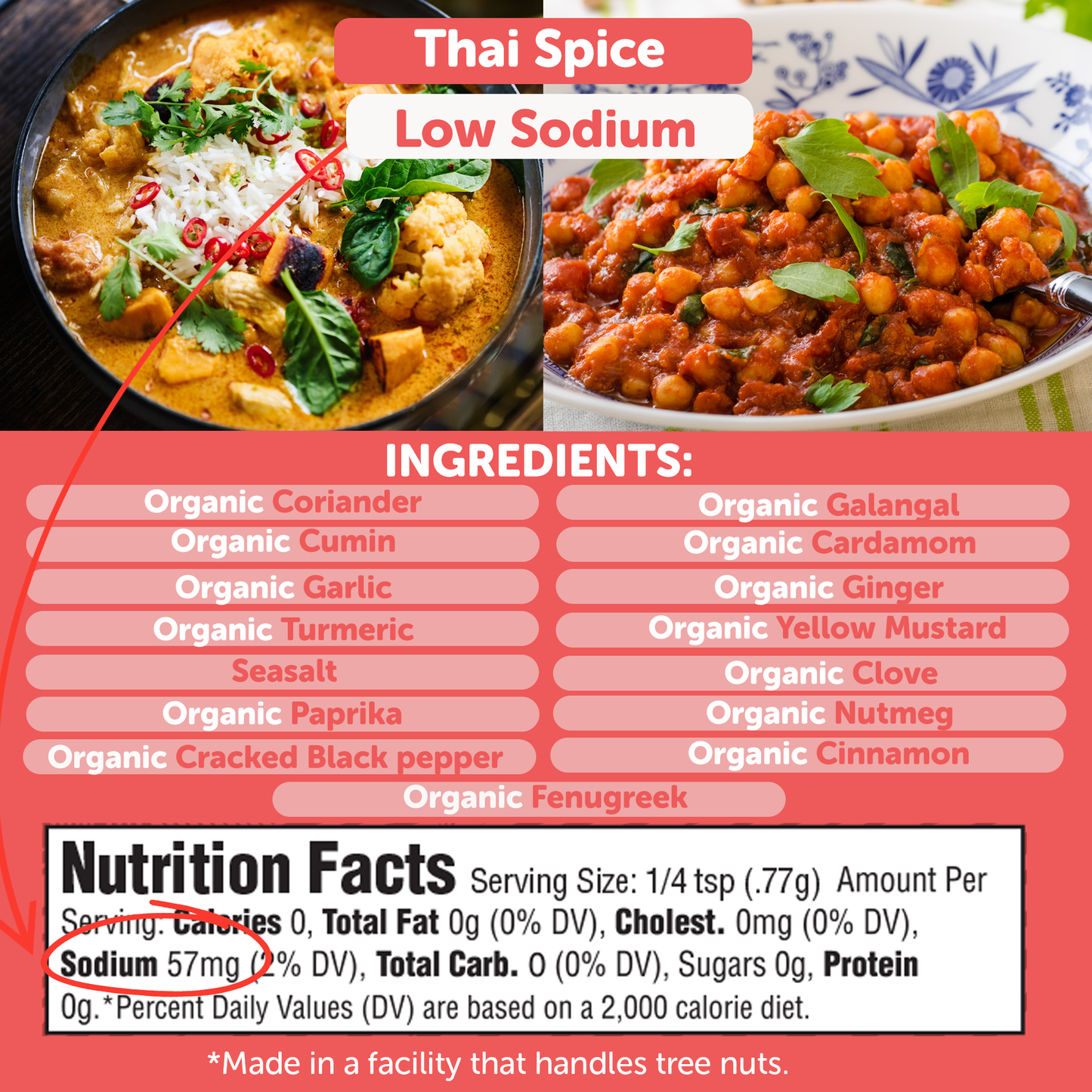 Organic Thai Spice Blend – Low Sodium Thai-Inspired Seasoning