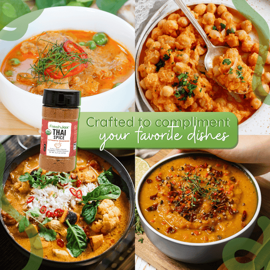 Thai Spice Authentic Seasoning recipe – bold flavor for stir-fries, curries, and soups
How to use Thai seasoning blend – authentic recipe for Thai-inspired dishes
Recipe using Thai Spice Authentic Seasoning – perfect for noodles, rice, and grilled meats
Authentic Thai spice blend recipe – flavorful herbs and spices for Southeast Asian cooking
Thai seasoning recipe – aromatic and spicy blend for traditional Thai meals