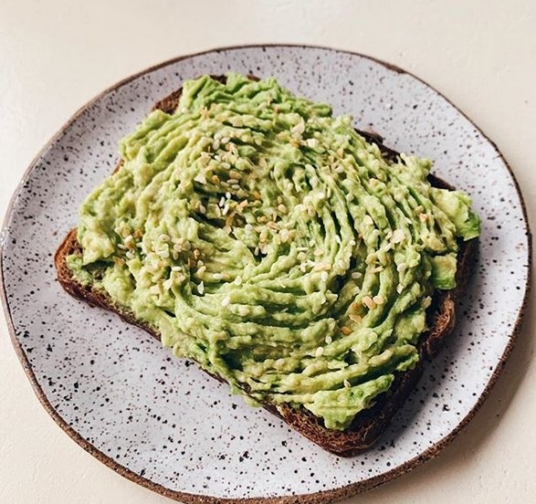 Avacado toast with Brunch Life Everything Bagel Seasoning