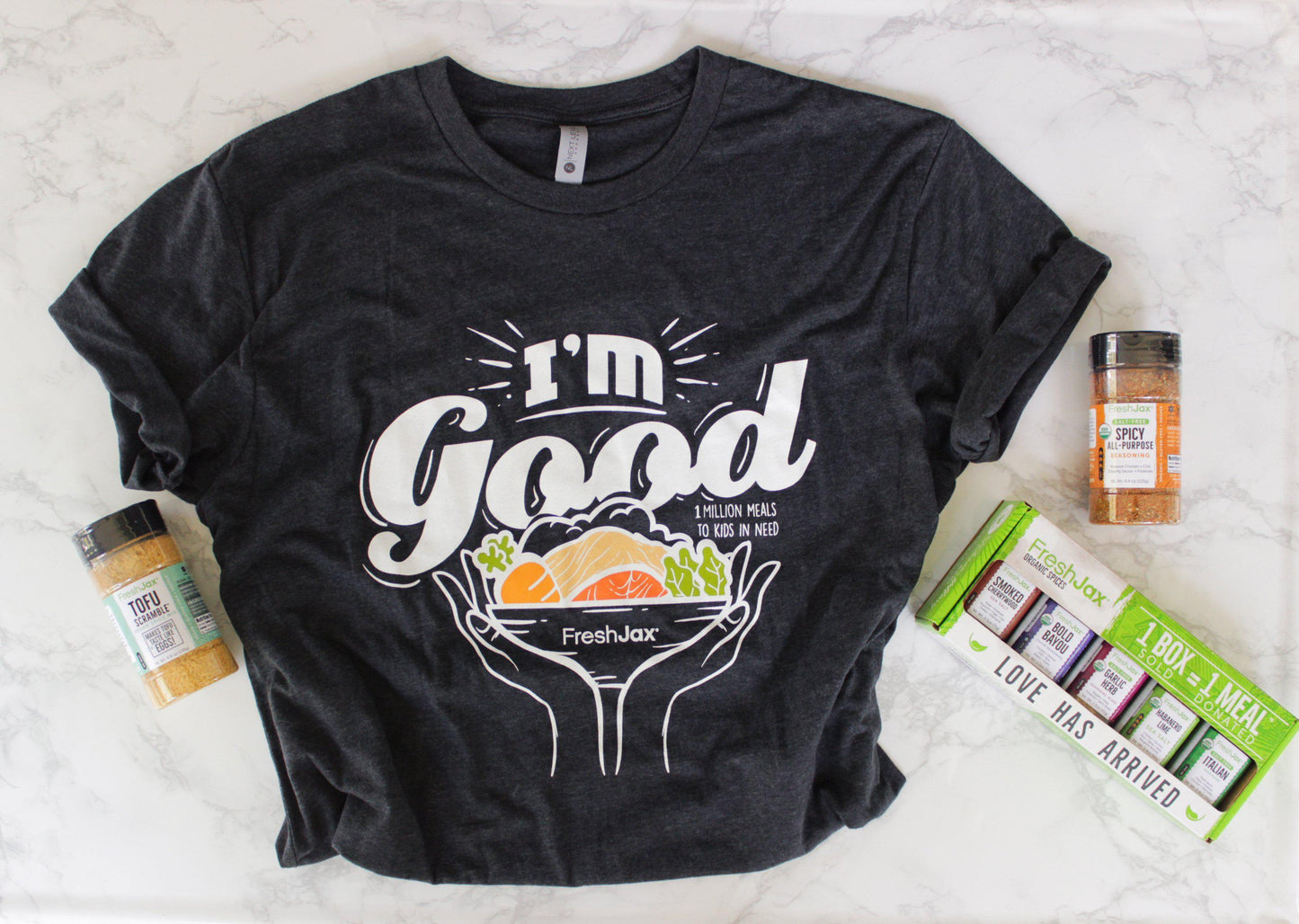 FreshJax Organic Spices Fighting Childhood Hunger T-shirt