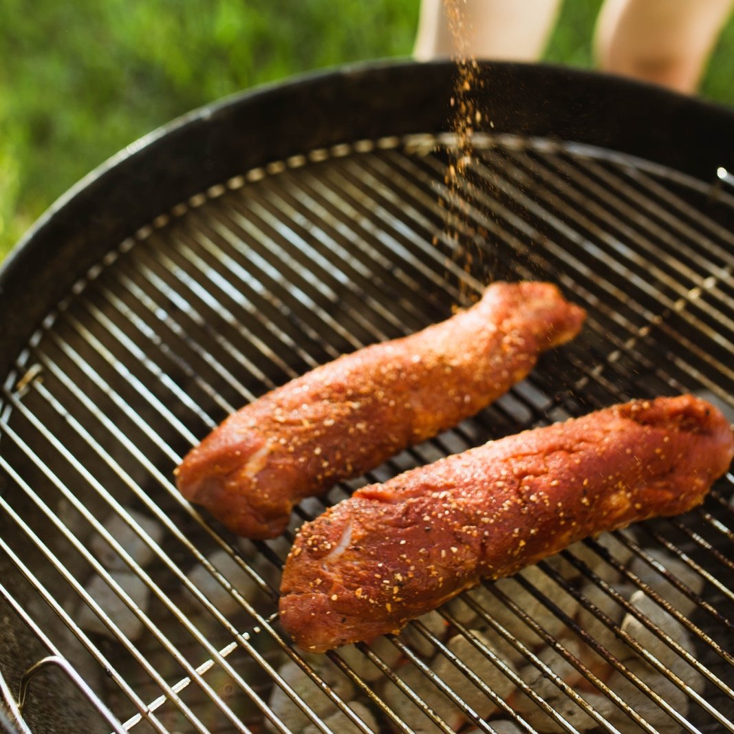 Pork Loin on Grill seasoned with Rosy Cheeks