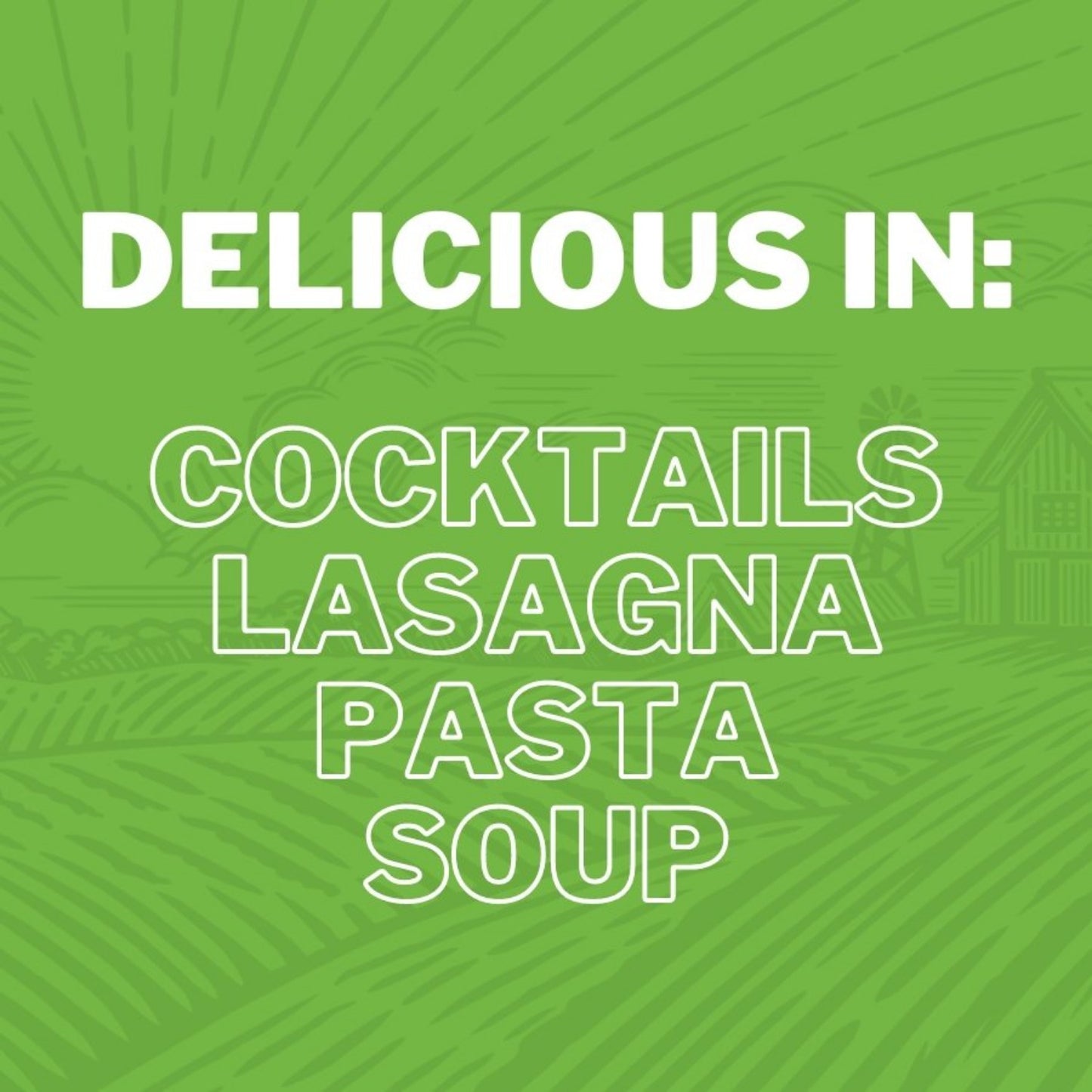 Delicious in: Cocktails Lasagna Pasta Soup