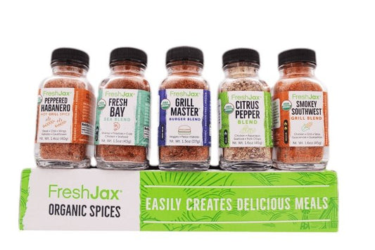 freshjax organic grilling seasonings sampler variety pack