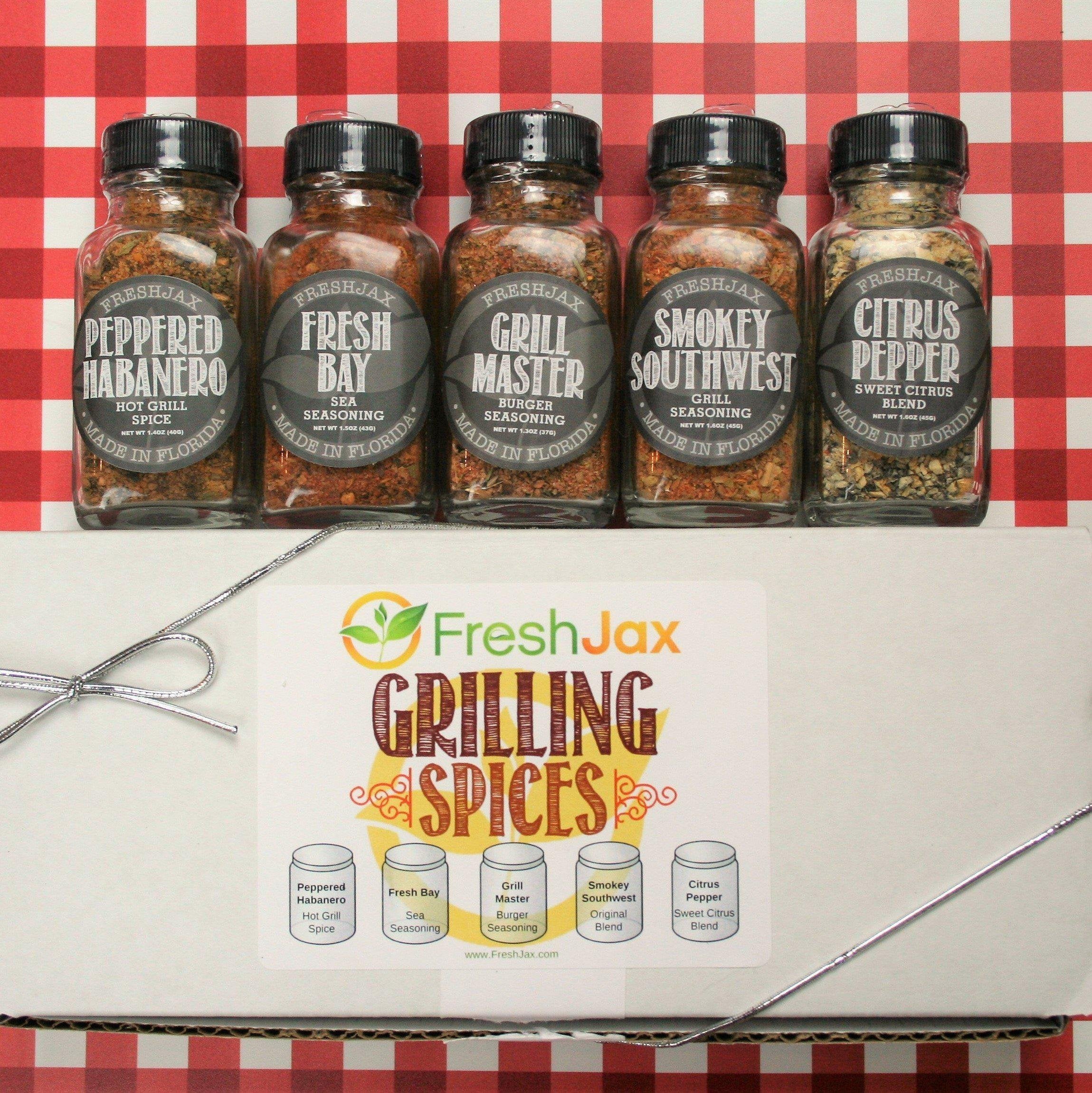 Organic Grilling seasonings 5 pack gift set