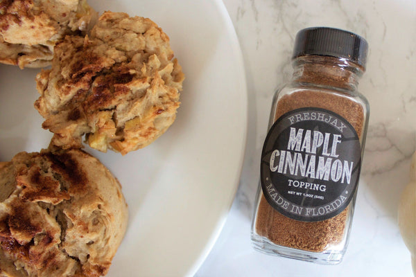 Maple Cinnamon Honey Crisp Apple Muffins