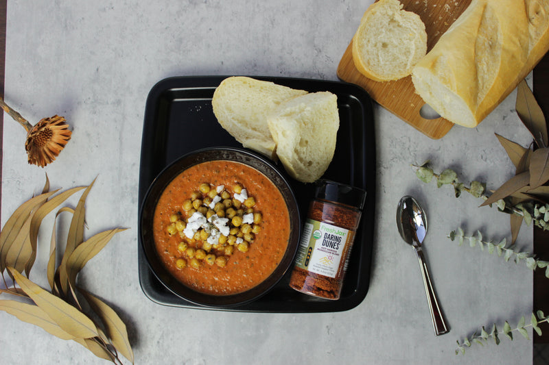 tomato soup with bread