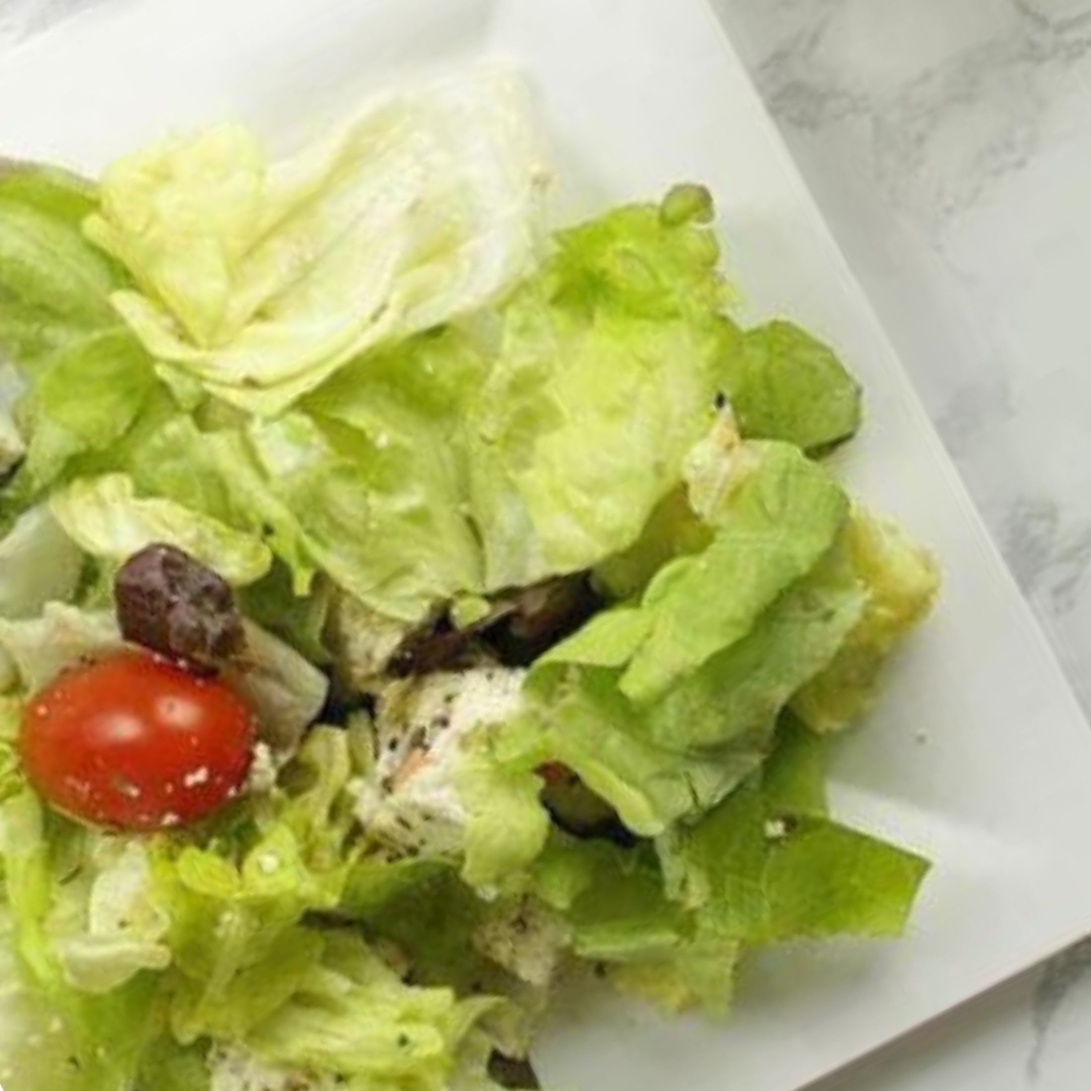 greek salad with greek dressing