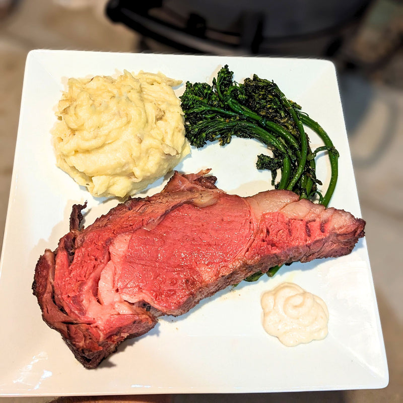 Prime Rib seasoned with Tri-Tip Seasoning