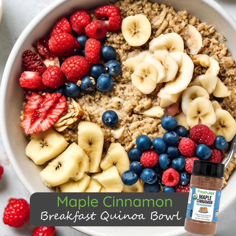 Maple Cinnamon Breakfast Quinoa Bowl
