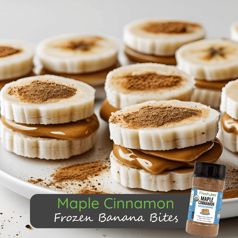 Maple Cinnamon Frozen Banana Bites