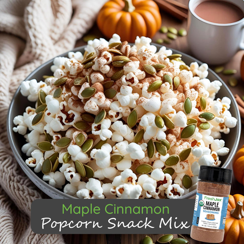 Maple Cinnamon Popcorn Snack Mix