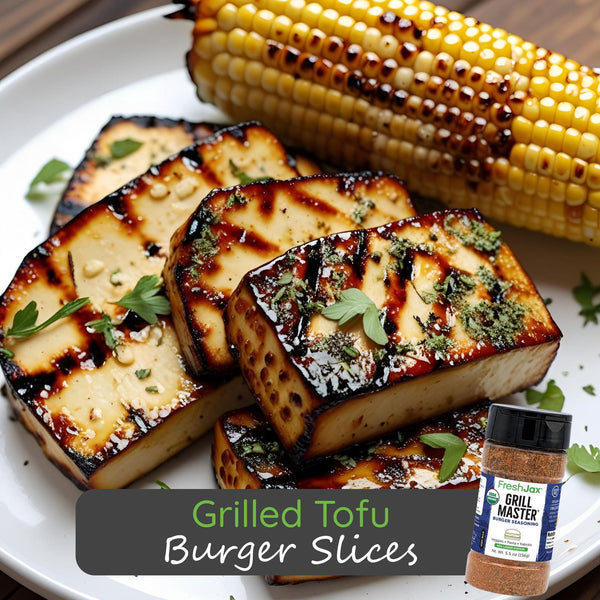Grilled Tofu Burger Slices