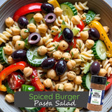 Spiced Burger Pasta Salad