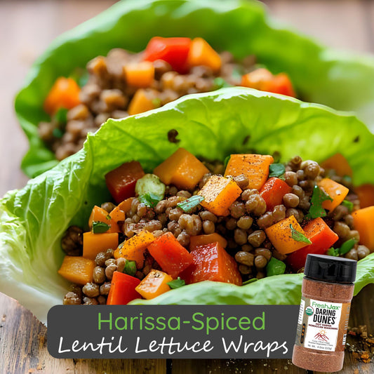 Harissa-Spiced Lentil Lettuce Wraps