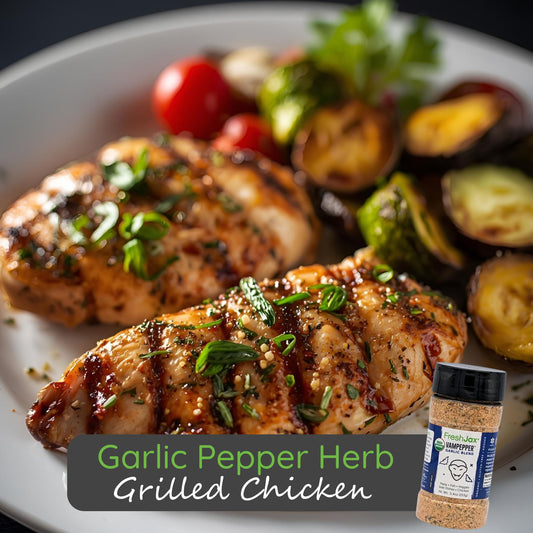 Garlic Pepper Herb-Grilled Chicken