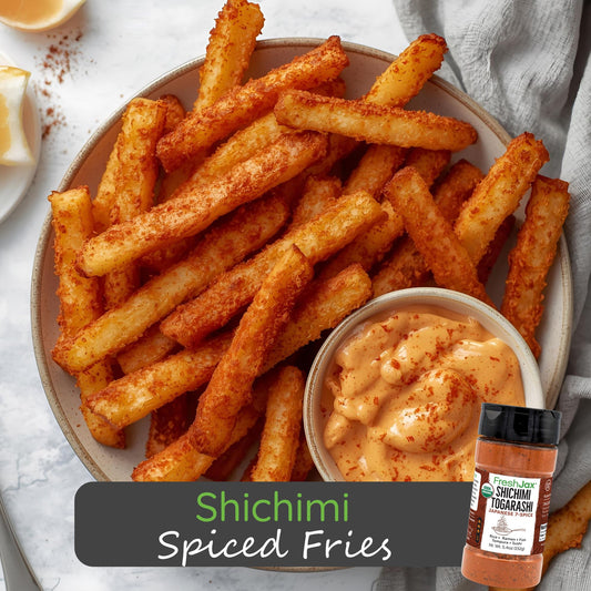 Shichimi Spiced Fries (Vegan)