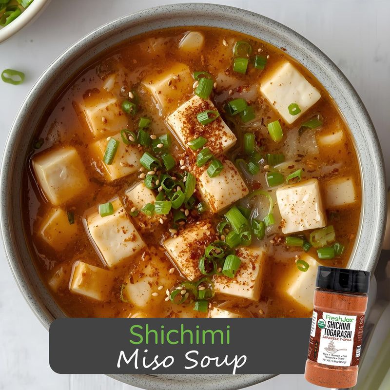 Shichimi Miso Soup (Traditional or Vegan)