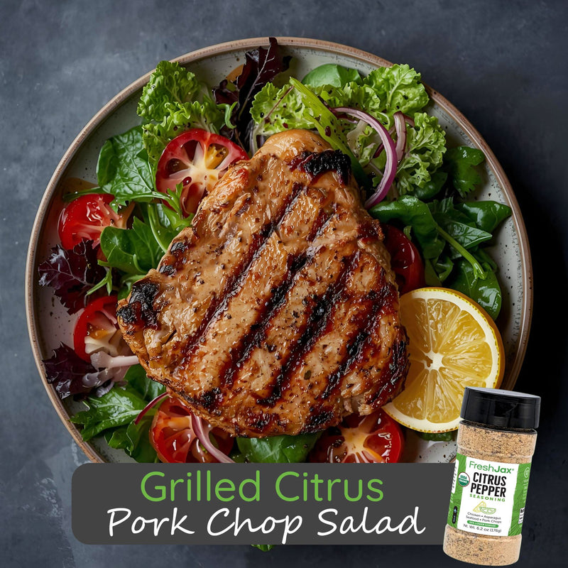 Grilled Citrus Pork Chop Salad