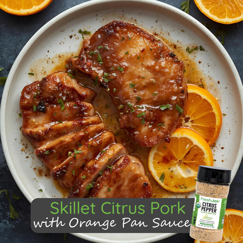 Skillet Citrus Pork with Orange Pan Sauce