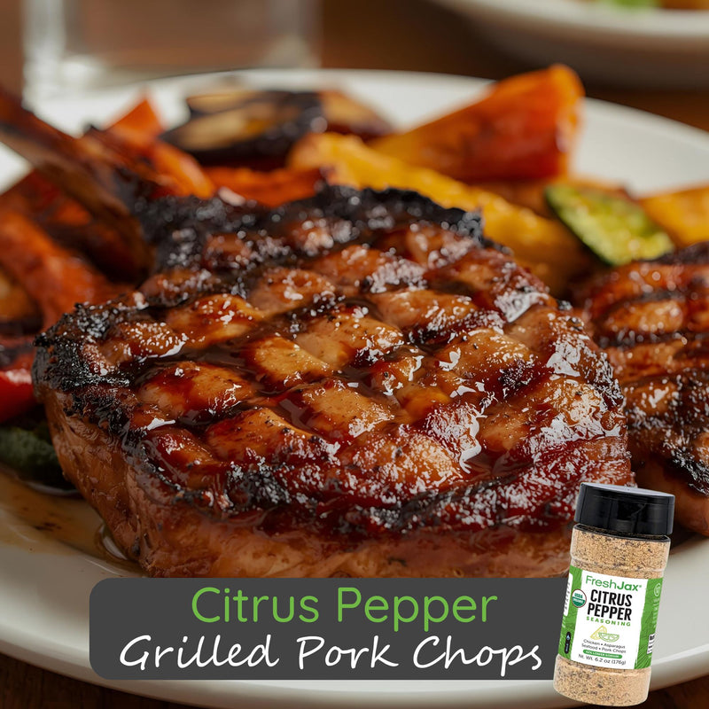 Citrus Pepper Grilled Pork Chops