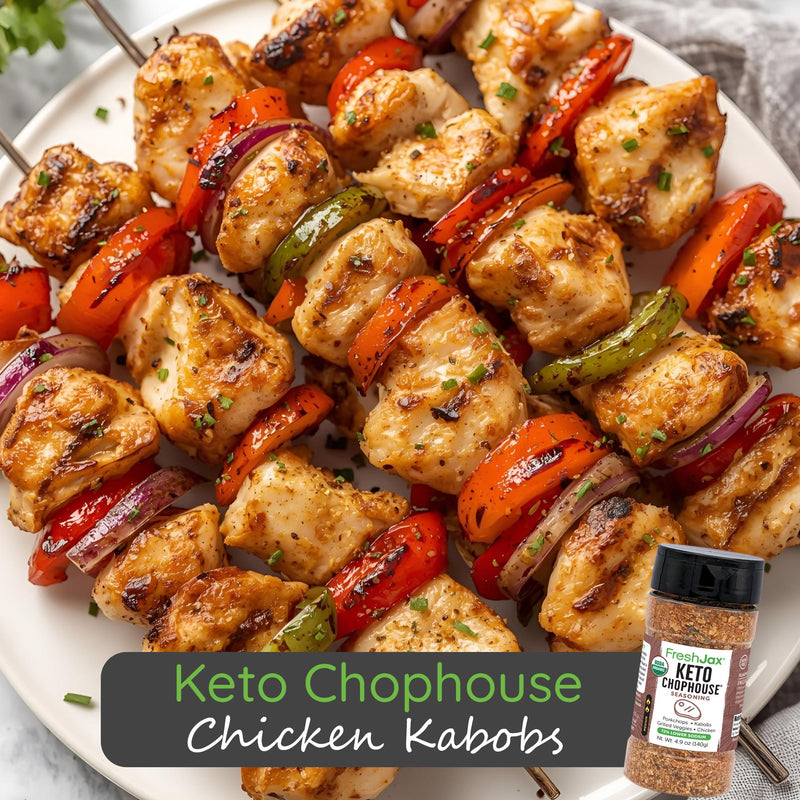 Keto Chophouse Chicken Kabobs