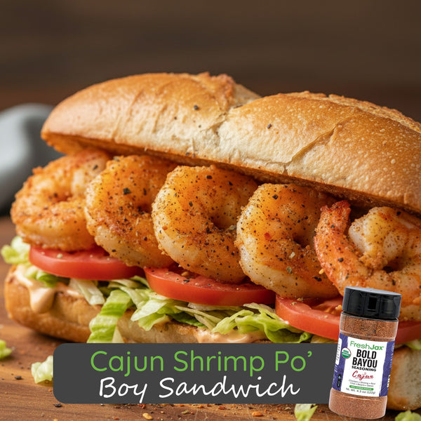 Cajun Shrimp Po’ Boy Sandwich